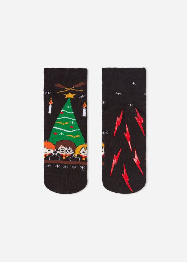 svarta calzedonia harry potter halkfria korta barnstrumpor