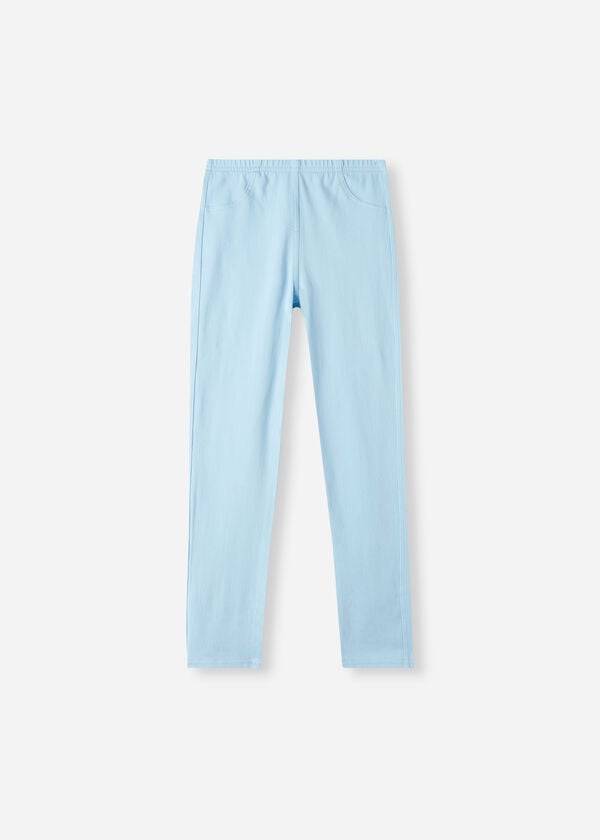 barn calzedonia denim jeggings turkos