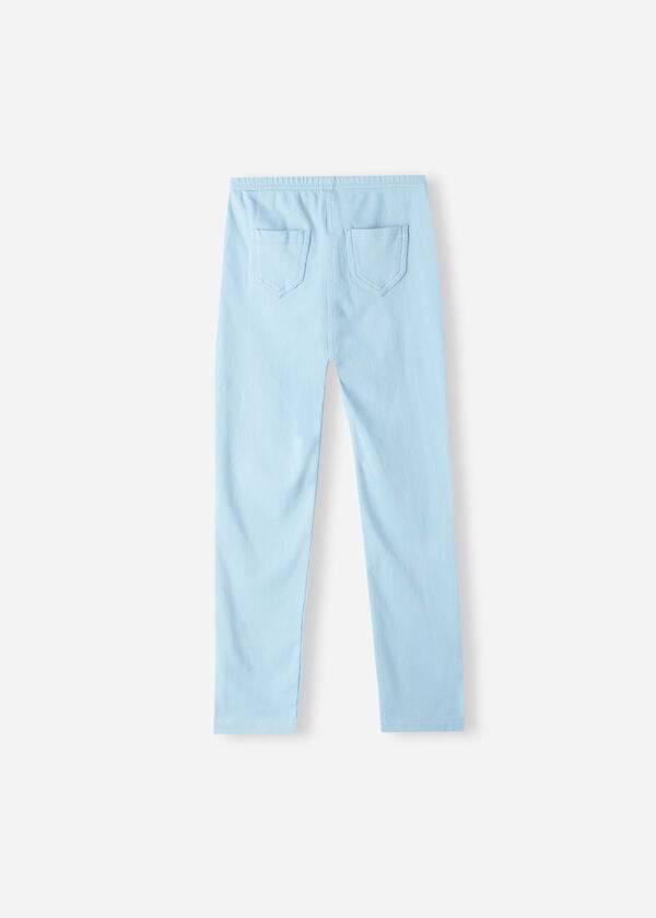 barn calzedonia denim jeggings turkos