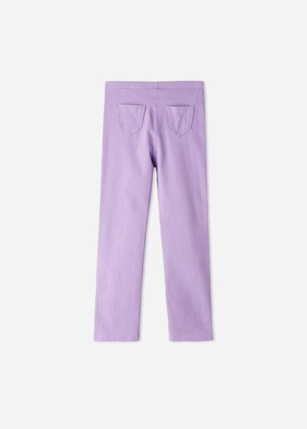 lila calzedonia denim jeggings för barn
