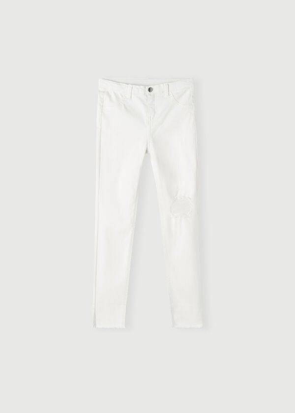 vita calzedonia ripped stretch skinny barnleggings