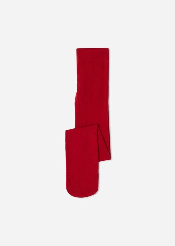 barn calzedonia eco bomullstights röda