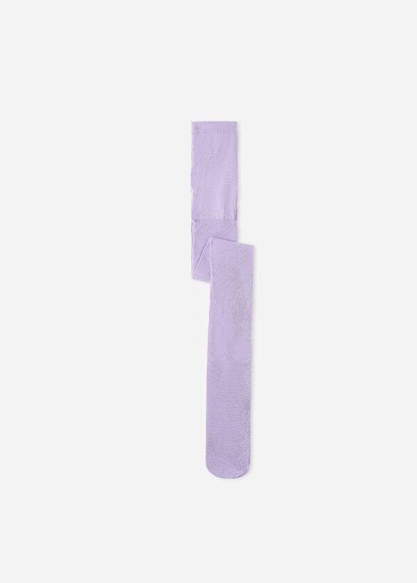 calzedonia opaque 70 denier glitter barntights lila