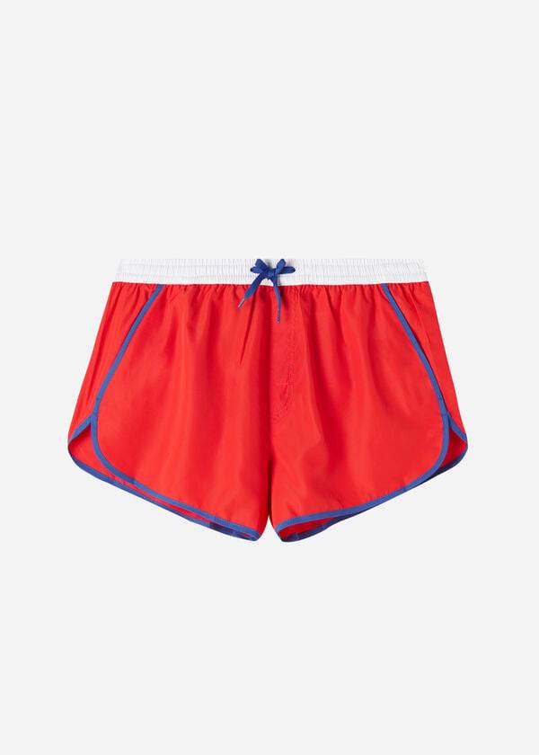 calzedonia venice beach eco herr badbyxor röda