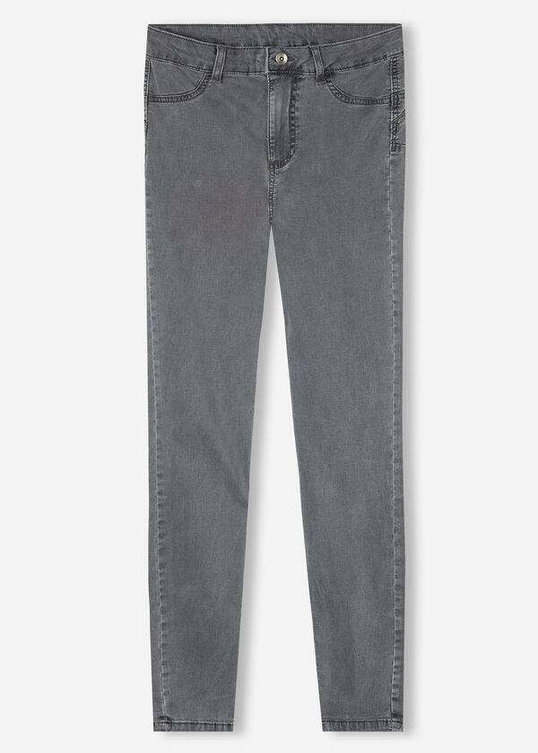 silverfärgade calzedonia eco light push up-jeans för kvinnor