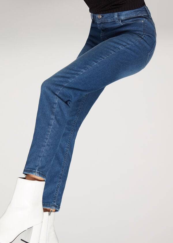 calzedonia super flex denim high waist superskinny damjeans blå