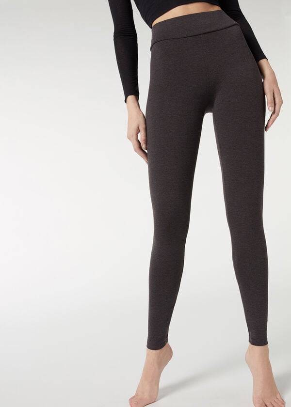 calzedonia bomullsleggings för kvinnor grå