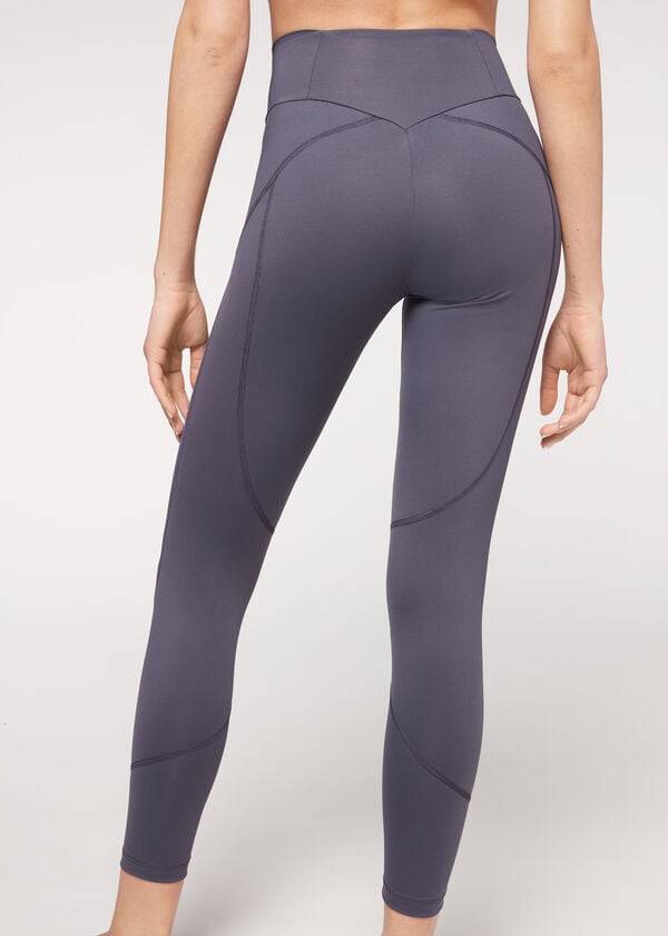 calzedonia performance athletic damleggings marinblå