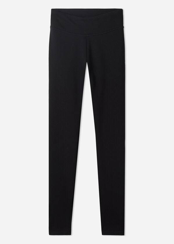 svarta calzedonia plush ultra thermal damleggings
