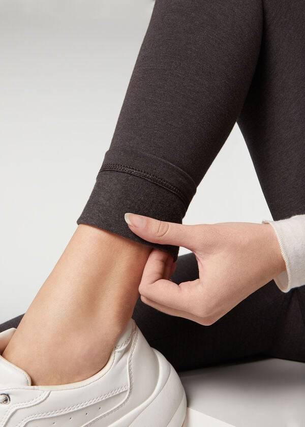 grå calzedonia thermo leggings för kvinnor