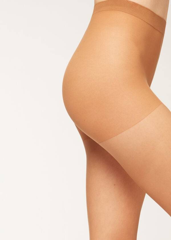 calzedonia 20 denier essential matt sheer tight beigebrun för damer
