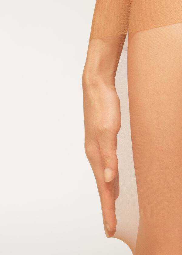 calzedonia 20 denier essential matt sheer tight beigebrun för damer