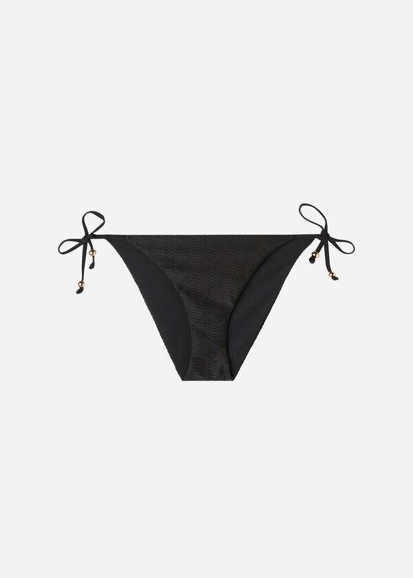 calzedonia chevron string casablanca dam bikinitrosor svart