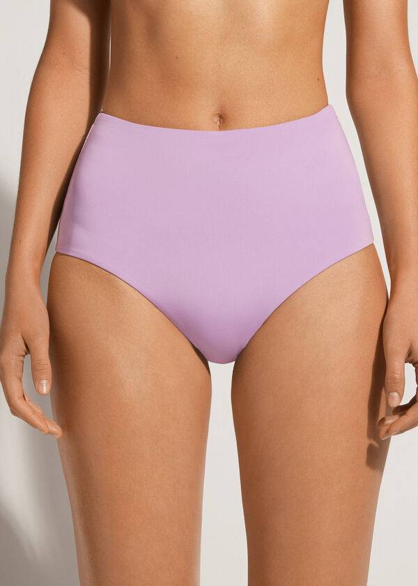 lila calzedonia high shaper waist indonesia eco bikinitrosor för kvinnor