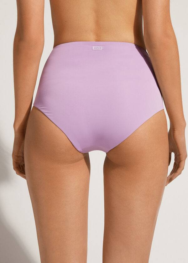 lila calzedonia high shaper waist indonesia eco bikinitrosor för kvinnor