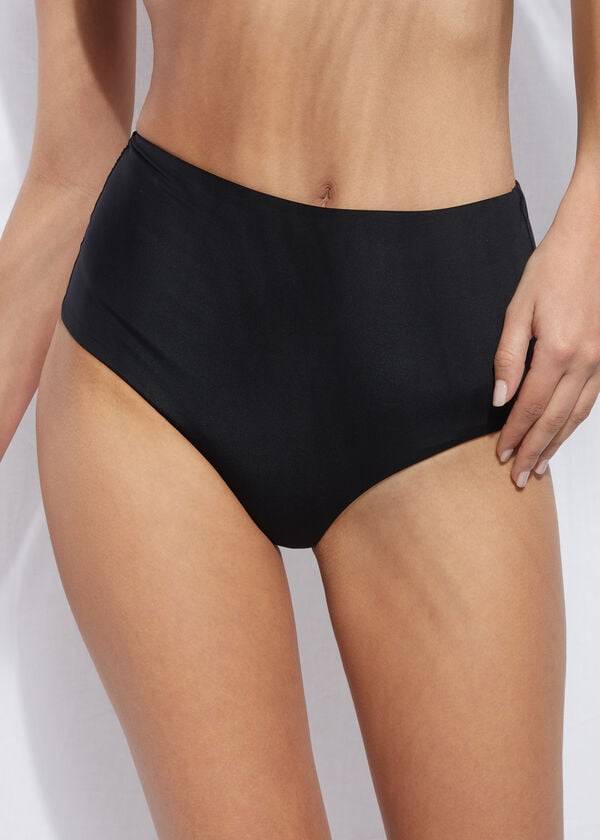 svart calzedonia high shaper waist indonesia eco bikinitrosor för kvinnor