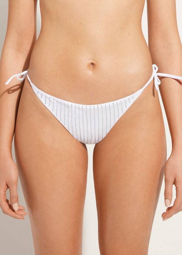 calzedonia strass brasiliansk string shanghai dambikinitrosor vit