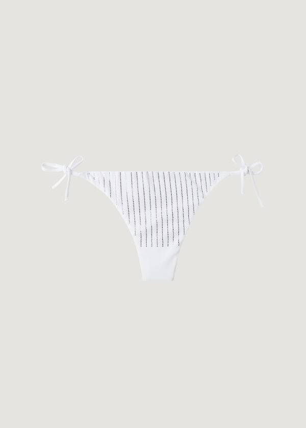 calzedonia strass brasiliansk string shanghai dambikinitrosor vit