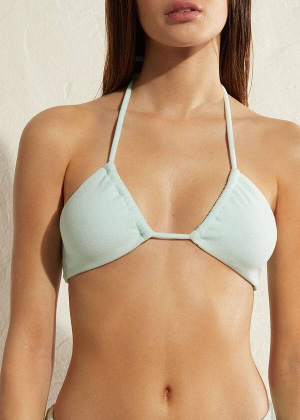 calzedonia dragsko bandeau beverly hills eco dambikiniöverdelar blå