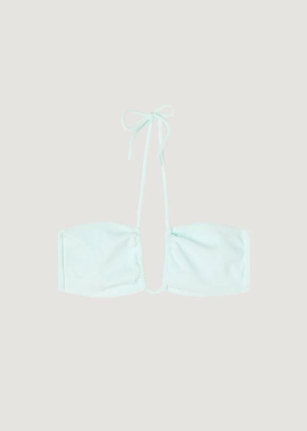 calzedonia dragsko bandeau beverly hills eco dambikiniöverdelar blå