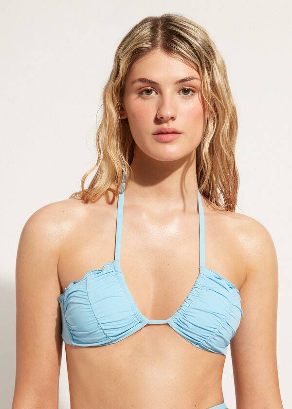 calzedonia dragsko bandeau islamorada bikiniöverdelar blå dam