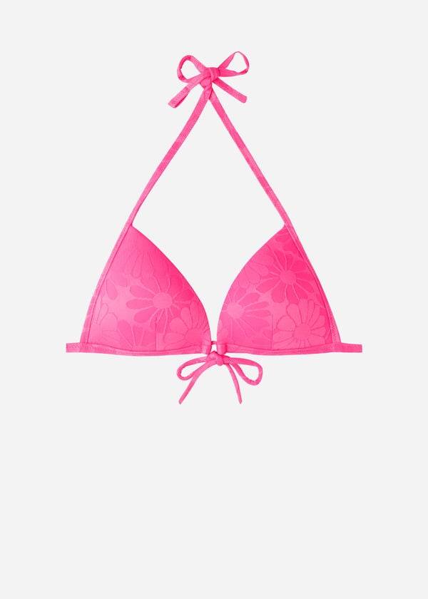 rosa calzedonia graduated padded triangle antibes bikiniöverdelar för dam