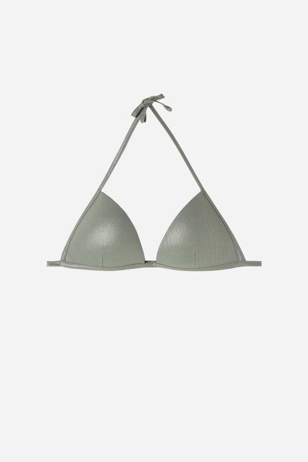 grön calzedonia graduated vadderad triangle antigua bikiniöverdel för dam