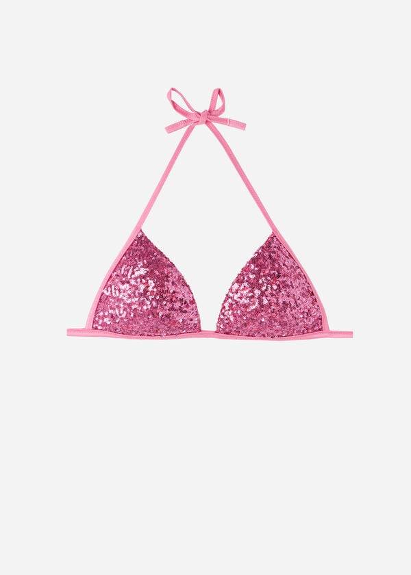 calzedonia graduated vadderad triangle cannes bikiniöverdel rosa dam