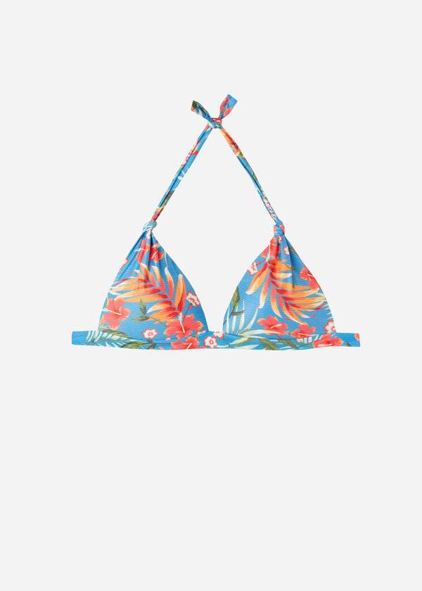 grön calzedonia graduated padded triangle maui bikiniöverdel för kvinnor