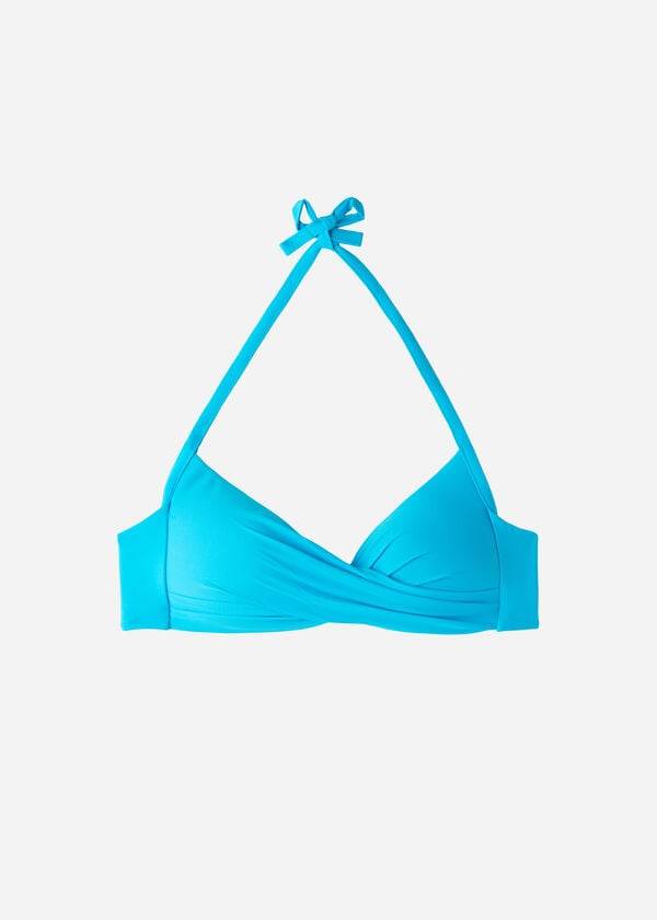 turkos calzedonia graduated soft crisscross padded triangle indonesia bikinitoppar för kvinnor