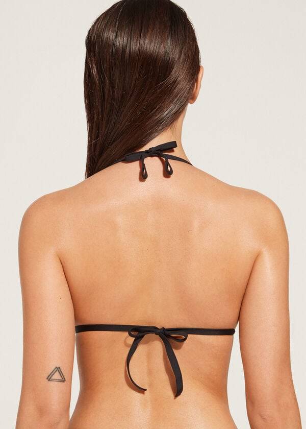 calzedonia graduated soft vadderad triangle indonesia bikiniöverdel dam svart