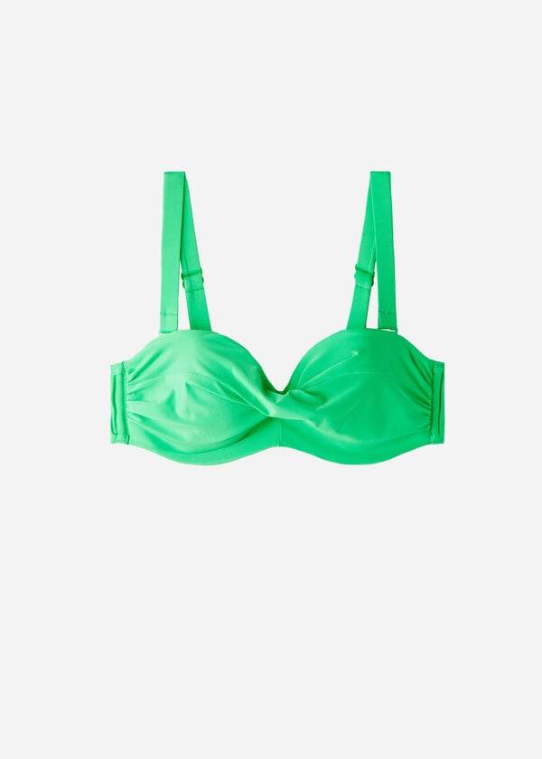 dam calzedonia vadderad bandeau indonesia eco cobey bikinitoppar grön