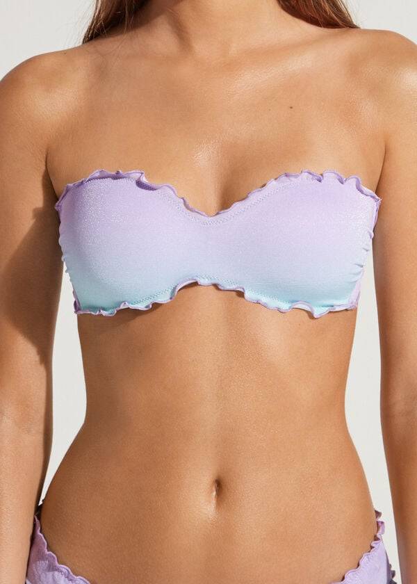 lila calzedonia vadderad bandeau madrid dambikiniöverdelar