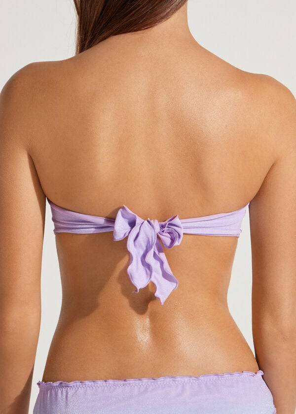 lila calzedonia vadderad bandeau madrid dambikiniöverdelar