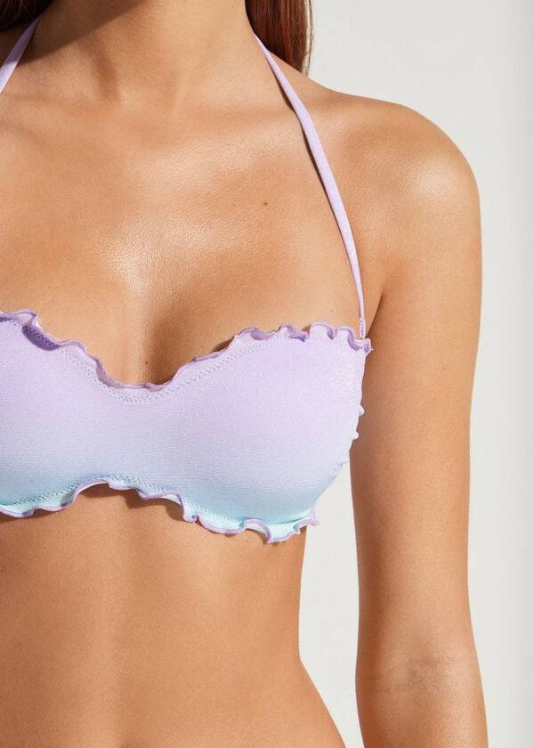 lila calzedonia vadderad bandeau madrid dambikiniöverdelar