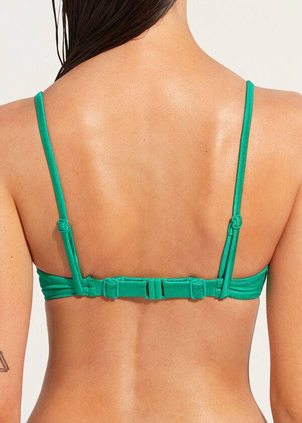 gröna calzedonia vadderade push-up cannes bikiniöverdelar för dam