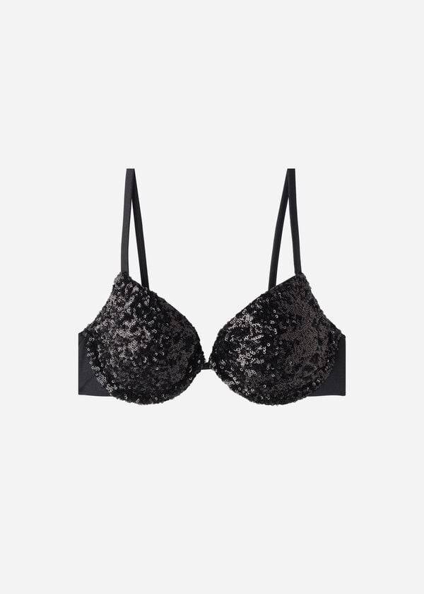 svarta calzedonia vadderade push-up-toppar i cannes rosa för kvinnor