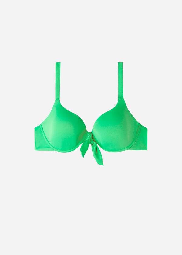 calzedonia vadderad push-up indonesia dambikiniöverdel grön