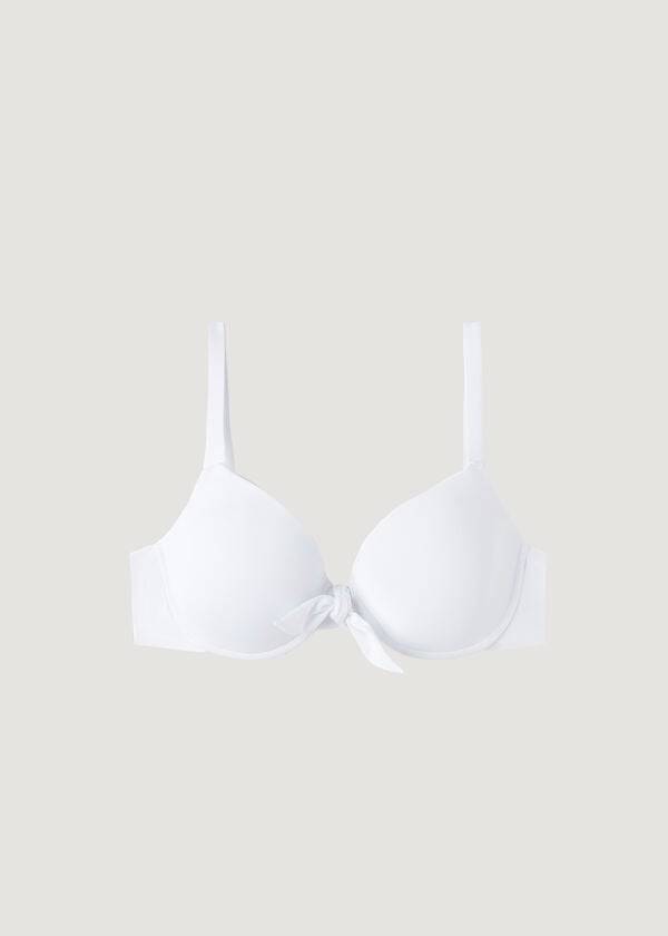calzedonia vadderad push-up indonesia dambikiniöverdel vit