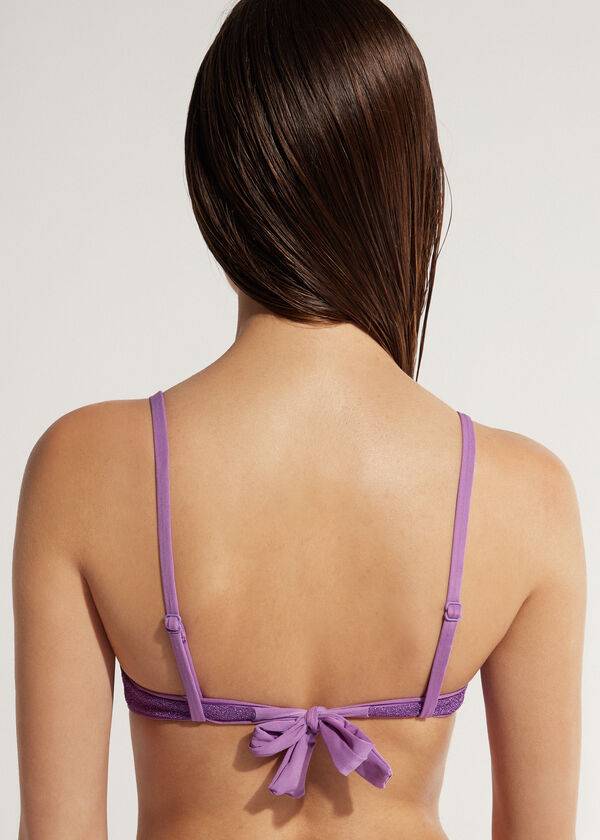 calzedonia vadderad push-up las vegas dambikiniöverdel lila