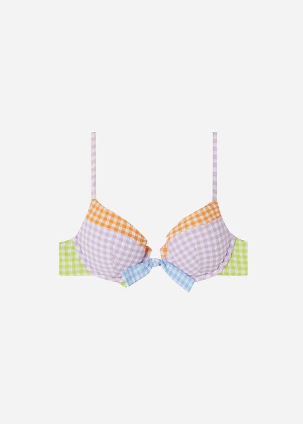 rosa calzedonia vadderade push-up valencia bikinitoppar för kvinnor