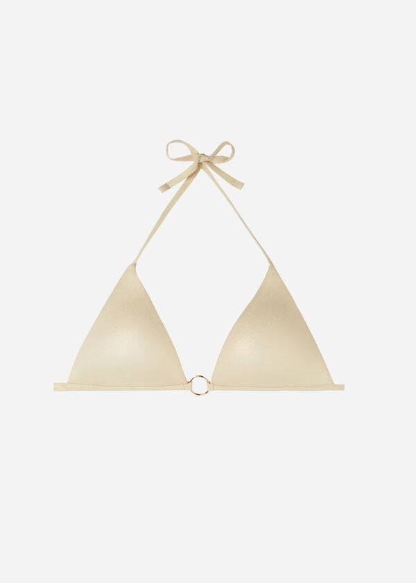dam calzedonia vadderad triangel abu dhabi bikiniöverdel guld