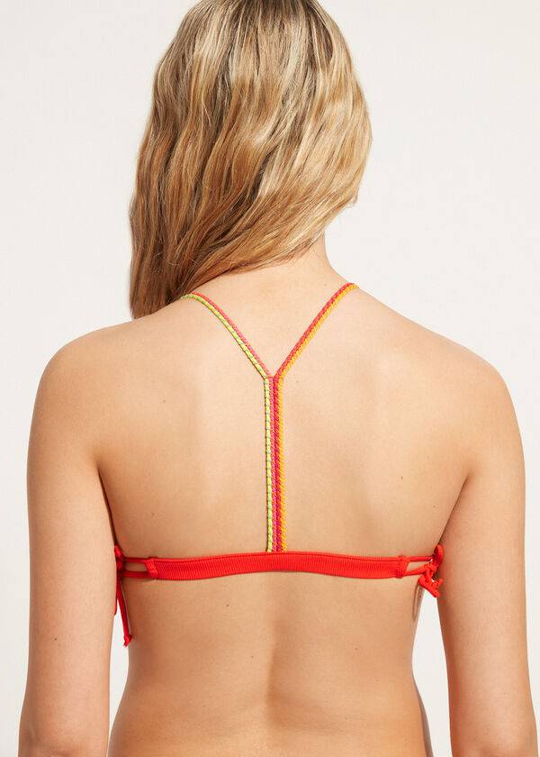 calzedonia vadderade triangel berlino bikinitröjor röd