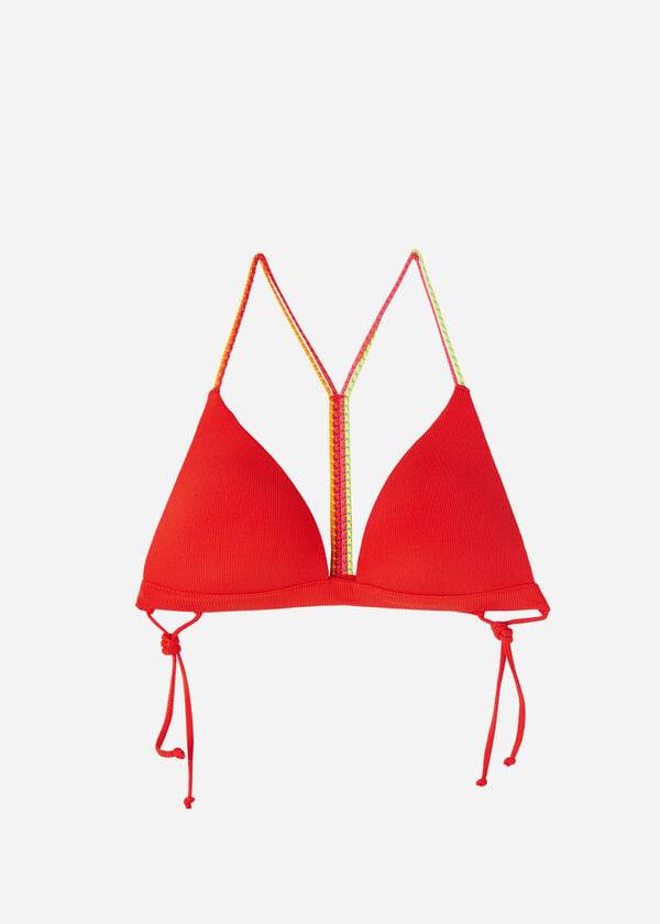 calzedonia vadderade triangel berlino bikinitröjor röd