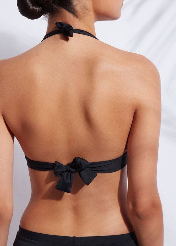 calzedonia vadderad triangel indonesia dambikiniöverdel svart
