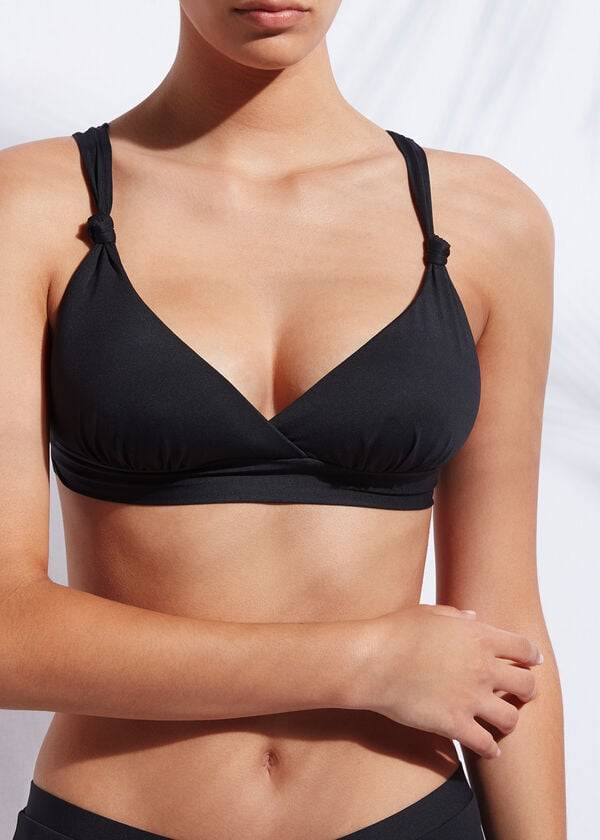 calzedonia vadderad triangel indonesia dambikiniöverdel svart