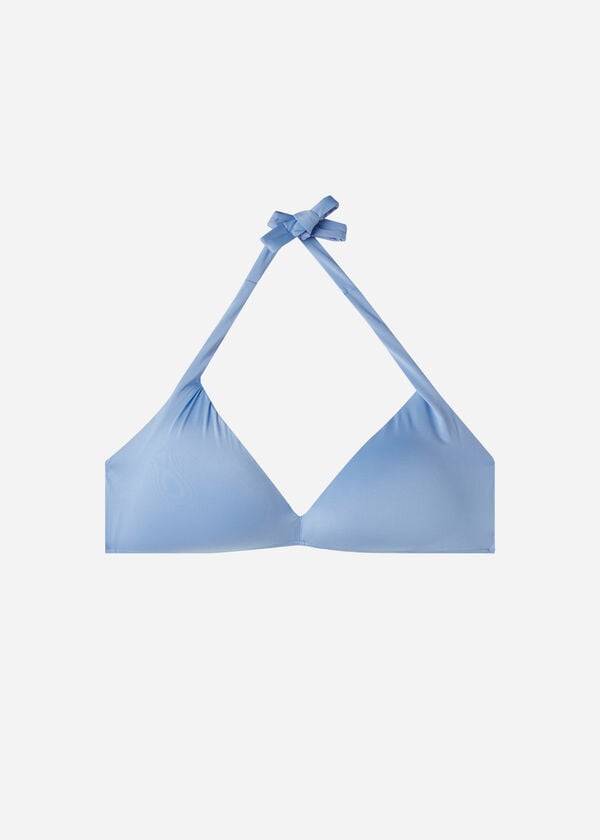 calzedonia vadderad triangel indonesia eco dambikiniöverdel blå