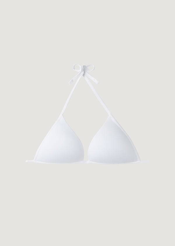 dam calzedonia vadderad triangel indonesien eco rosa bikinitröjor vit