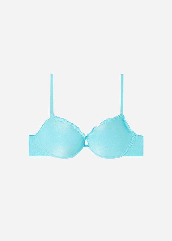 calzedonia push up formentera dambikiniöverdelar turkos