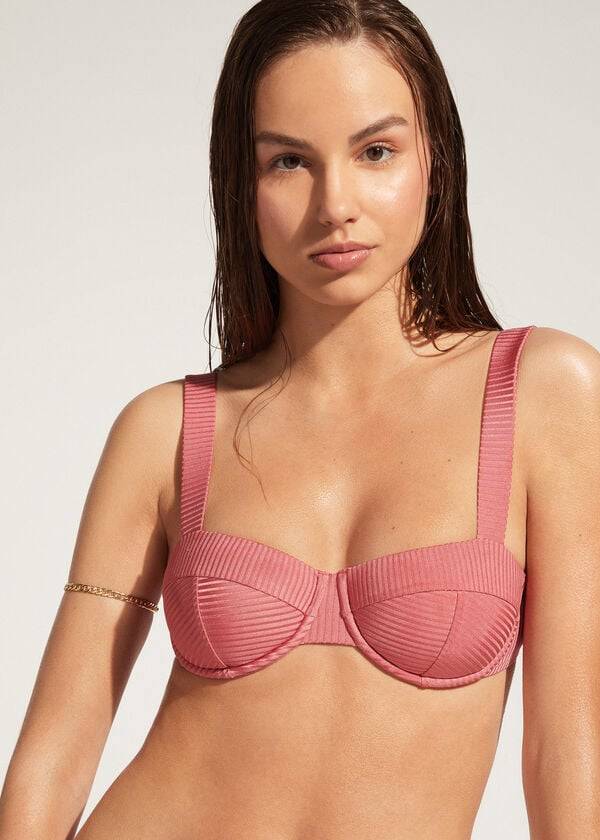 bruna calzedonia push-up bandeau biarritz dambikiniöverdelar